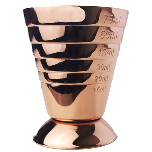 Multi Level Jigger Copper Cocktail Measure