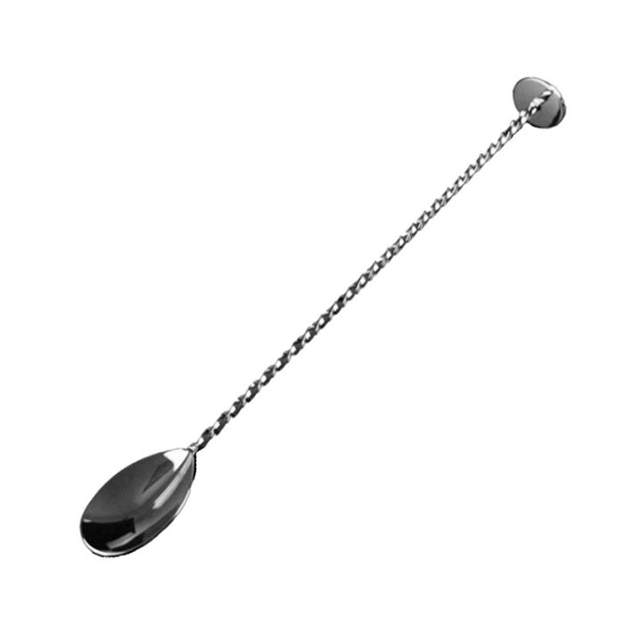 barGEEK Stainless Steel Flat End Barspoon for cocktail making