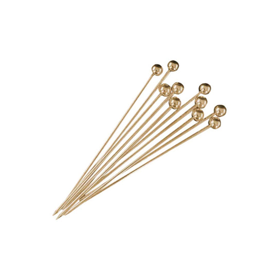 Cocktail Pick Steel Pack of 10 Gold