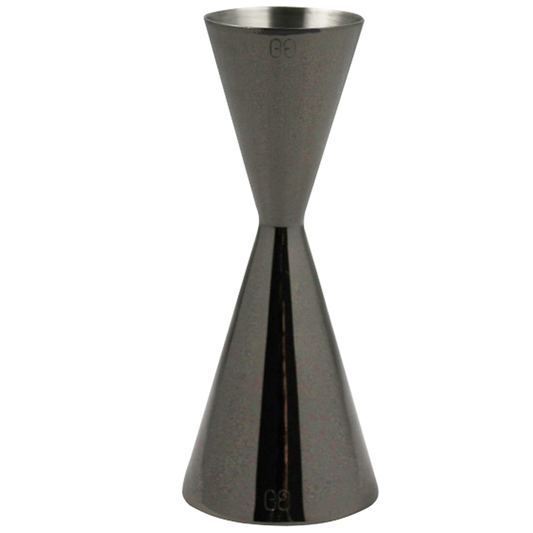 barGEEK 30/60ml Black Chrome Maruchi Jigger for measuring
