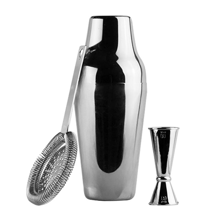 barGEEK Shaken Essentials Copper cocktail shaker set