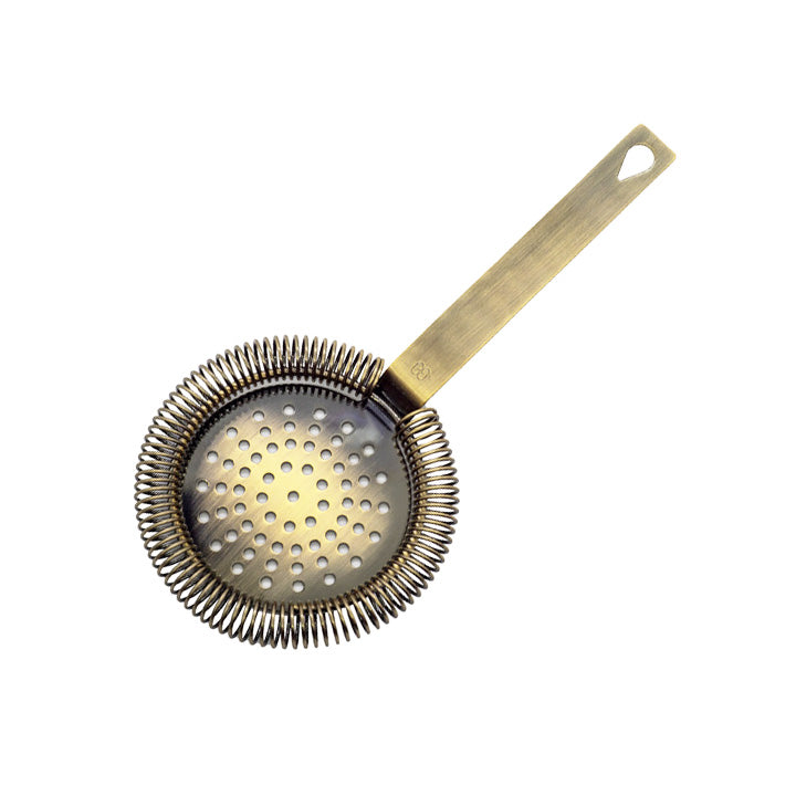 ST)20 barGEEK Antique Gold no prong strainer