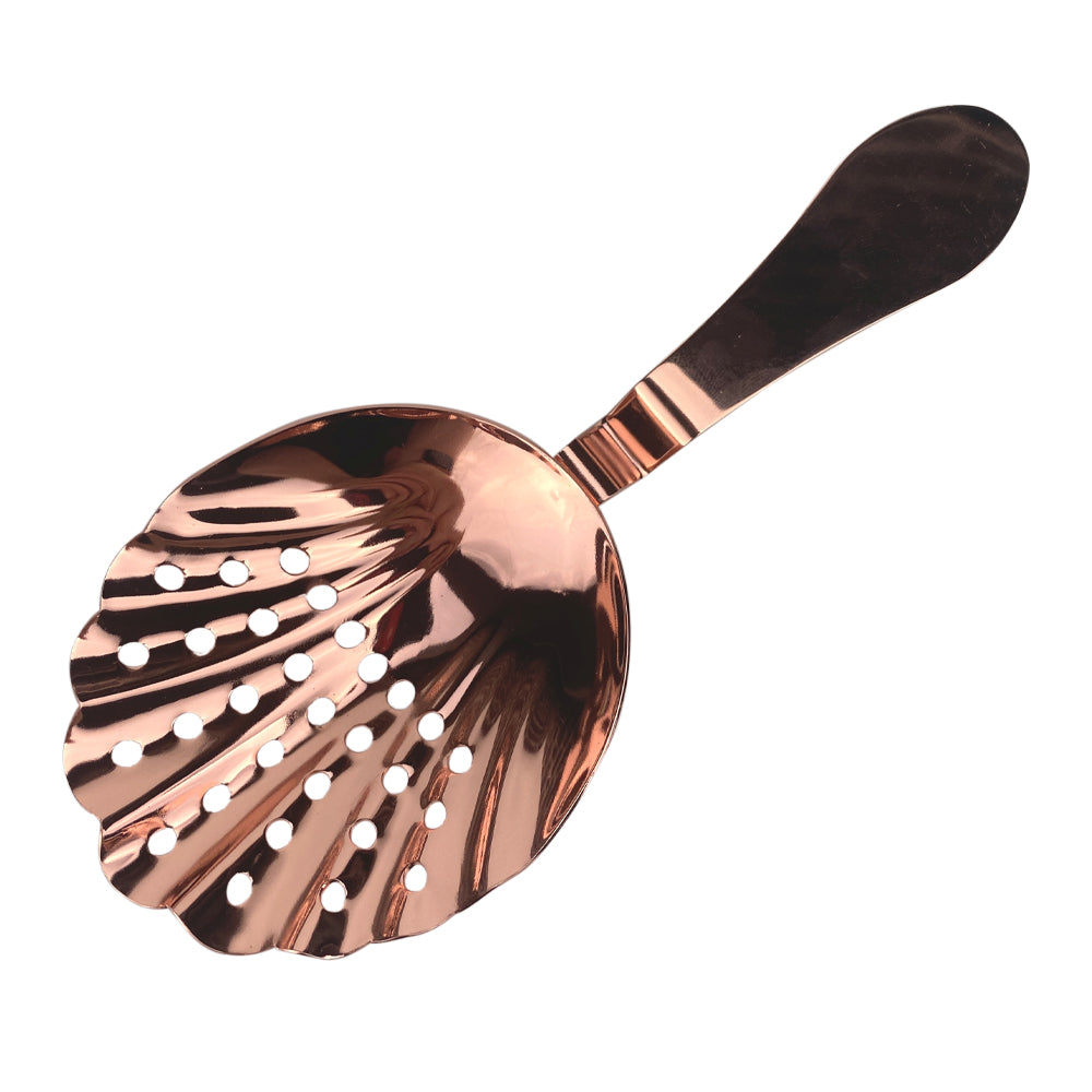 Cocktail Strainer Julep Shell Vintage Copper