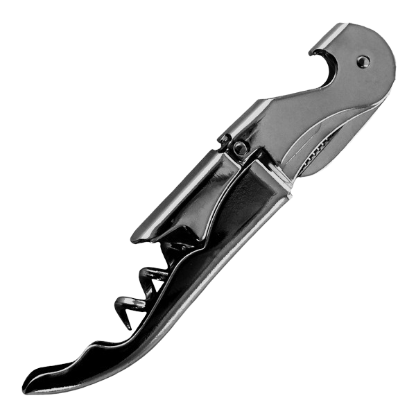 Waiter's Friend Bottle Opener Black Chrome