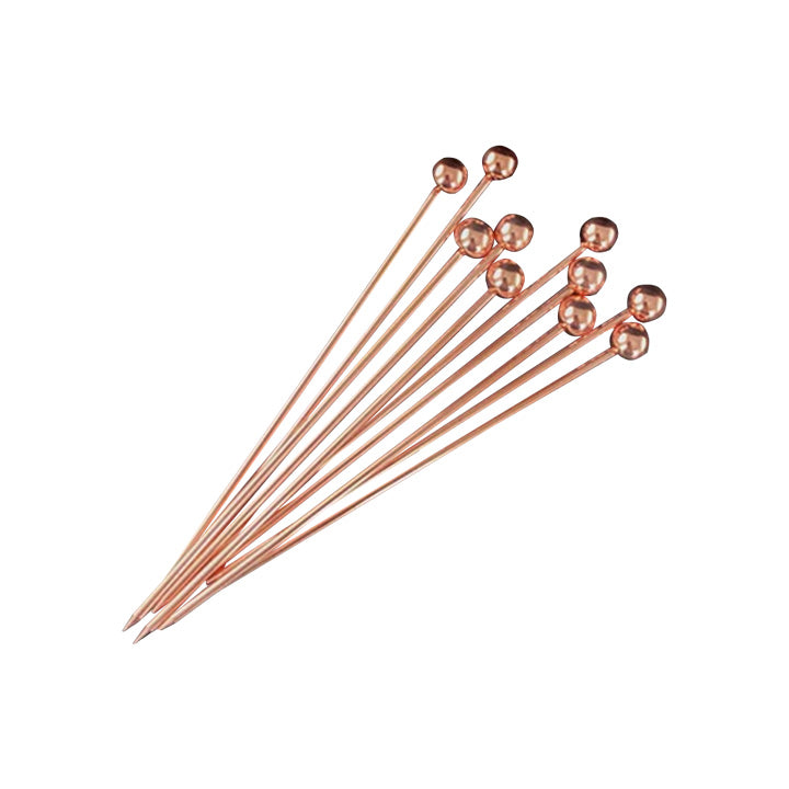 Cocktail Pick Steel Pack of 10 Copper