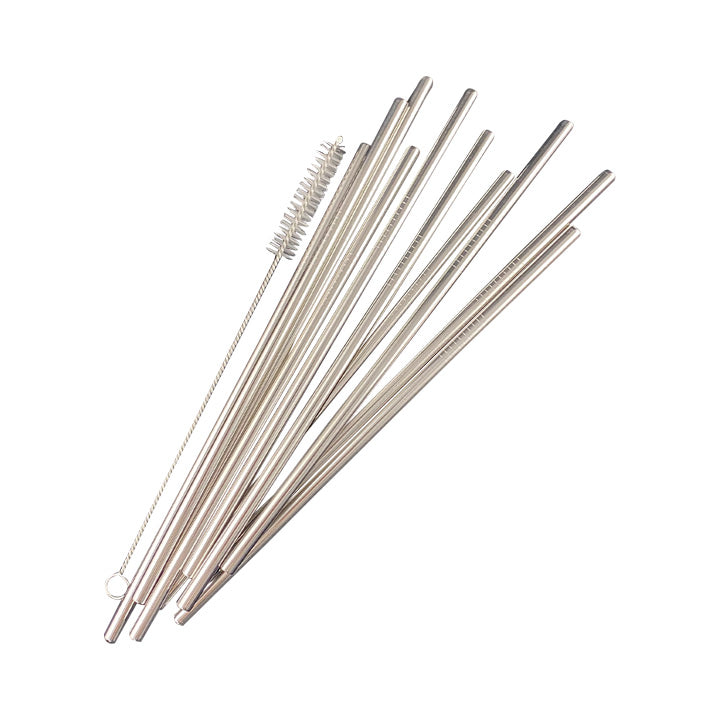 Metal Straws Stainless Steel Pack of 10